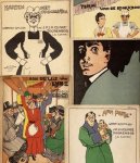 SLUITER, Willy - Aan de lus van lijn 2/ Arm Paatje/ Harten met opschriften/ Open oog/ Terug van de kookschool. 5 partituren met grote voorplaat van Willy Sluiter.