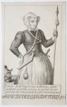Fokke, Simon (1712-1784) - [Antique print, etching] Kenau Simons Hasselaer (portrait of), ca 1700-1750.