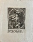 Duflos, Claude after Rosalba Carriera (Venetian 1673-1757). - Original etching, ca 1720 I Portrait of Madame Law in front of San Marco square Venice Italy, made by Claude Duflos, 1 p.