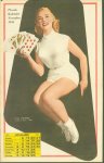 n.n. - (SMALL POSTER / PIN-UP) Piccolo Kalender - 1955 November- Jill Adams