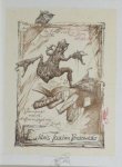 Hieke, Bernd. - Exlibris voor Joachim Pendziwiater. Hieke, Bernd. - Exlibris voor Joachim Pendziwiater.