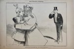 Braakensiek, Johan (1858-1940) - [Original lithograph/lithografie by Johan Braakensiek] Eene Russische omhelzing, 15 Augustus 1897, 1 pp.