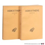 Demosthenes / Croiset, Maurice (ed. & transl.) - Démosthène. Harangues. Tomes I–II. Collection des Universités de France (Association Guillaume Budé).