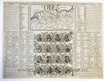 Henri Abraham Chatelain (1684-1743) - [Antique print, cartography, Prussia] Carte des etats du roy de Prusse... (Koning van Pruisen), published ca. 1705-1720.