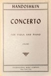 Handoshkin, Iwan: - Concerto for viola and piano (Vieland)