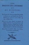 Favre, l'abbé de. - Les droits de l'homme et du citoyen ; ou La cause des journaliers, ouvriers et artisans, présentée aux États-Géneraux, par S.A.S. Mgr. le Duc d'Orléans: Ouvrage dans lequel on propose le moyen d'assurer le soulagement et le bonheur du pauvre ...