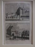 Oudewater. - De Nieuwe Poort te Oudewater, 1745/ De Linschooter Poort te Oudewater.