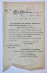 EIGEMAN - [typed letter 1917] Ontslag voor mr. dr. J.A. Eigeman als plv. voorzitter Raad van Beroep te Rotterdam, typoscript, 1917, 1 p.