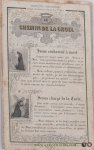 (Anonym). - (fold out print). Le Chemin de la croix. Pratique chrétienne pour avancer dans la piété.
