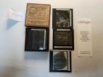  - GEM Lantern plates. black tones. 8688 collection of  9 glass lantern slides concerning Egyptian and Assyric (Babylon) ancient monuments.