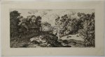 KOBELL, FERDINAND, - Landscape with barn and resting shepherd