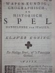 Johann Hermann Knoop / W.A. Bachienne - Vermakelyk wapen-kundig, geographisch-, en historisch spel / Eerste beginselen der Geographie