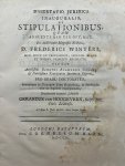 Hoogeveen, Gerardus van, uit Delft - Dissertation legal 1750 | Dissertatio juridica inauguralis, de stipulationibus [...] Leiden Cornelius Haak 1750