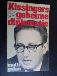 Golan, Matti - Kissingers Geheime Diplomatie