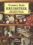 Greenoff, Jane - Country style kruissteek, met meer dan 40 patronen in kleur