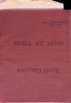 Army Book 142 - Skill at Arms: Record Book