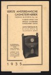 n.n - (BROCHURE) Eerste Amsterdamsche gasmeterfabriek
