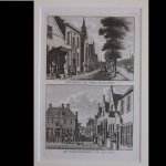 Sloten. - Stadhuis en kerk te sloten. / De Stadsherberg te Sloten.