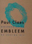 Claes, Paul. - Embleem. Beeldgedichten Claes, Paul. - Embleem. Beeldgedichten