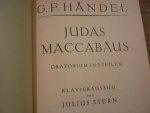 Handel; Georg Friedrich (1685-1759) - Judas Maccabäus HWV 63 (1747) Oratorium in 3 Teilen für 8 Solostimmen, Chor und Orchester - Piano-uittreksel