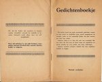 TIELEMAN, Ch.L. - Gedichtenboekje.