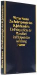 KRAUSS, W. - Zur Anthropologie des 18. Jahrhundert. Die Frühgeschichte der Menschheit im Blickpunkt der Aufklärung. Herausgegeben von Hans Kortum und Christa Gohrisch.