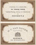 HOVEN, H.C. van - Fabriek van Damasten en Pellen Tafelgoederen. Kalender 1882.