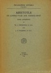 ARISTOTELES, ARISTOTLE, VERDENIUS, W.J., WASZINK, J.H. - Aristotle on coming-to-be and passing-away. Some comments.