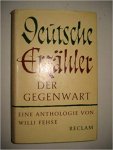 Willi Fehse (Autor) - Deutsche Erzähler der Gegenwart : Eine Anthologie