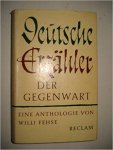 Willi Fehse (Autor) - Deutsche Erzähler der Gegenwart : Eine Anthologie