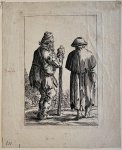 after Salomon Savery (1594-1683), after Pieter Jansz. Quast (1606-1647) - Antique print, etching | Two beggars, published ca. 1680, 1 p.