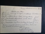  - Oude briefkaart 1928, Internationaal Antiquariaat Hertzberger, nr 2