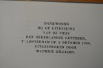 Gilliams, Maurice - Dankwoord bij de uitreiking van de prijs der Nederlandse letteren op 4-10-1980
