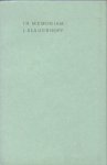 Braak (ed.), Menno ter - In memoriam J. Slauerhoff. Braak (ed.), Menno ter - In memoriam J. Slauerhoff.