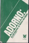 Reijen, Willem van - Adorno : An Introduction. Reijen, Willem van - Adorno : An Introduction.