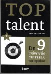 Knegtmans, Ralf - Toptalent -De 9 universele criteria van toptalent