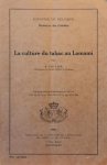 VAN LEER R. - La culture du tabac au Lomami