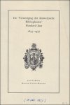 N/A. - DE ' VEREENIGING DER ANTWERPSCHE BIBLIOPHIELEN' HONDERD JAAR 1877 - 1977.