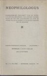  - Neophilologus / 23e jaargang aflevering 4: Hommage a K-.R. Gallas, Gallas-nummer