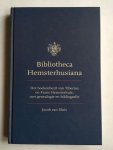 Van Sluis, J. van Sluis - Bibliotheca Hemsterhusiana-catal.