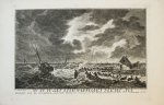 Simon Fokke (1712-1784), after Hendrik Kobell (1751-1779) - [Antique print, etching and engraving] The flood in Texel (vloed op Texel), published ca. 1776.
