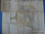 J. Flamme / Fr. Menger (dessin.) - Carte Politique de Congo Belge. 1924.