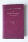 A. Hallema ;Hulshof, A.; E. Kluit - Bijdragen en Mededelingen van het Historisch Genootschap te Utrecht ; o.a. Briefwisseling C.M. van der Kemp en H.J. Koenen; Rekening van het tuchthuis te Gouda; Compagnie's dienaren aan de Kaap in 1685