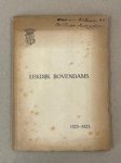 Havelaar, J.P.; C.F. Seidel - Beknopt geschiedkundig overzicht van den Lekdijk Bovendams en naamlijst van dijkgraven, hoogheemraden, secretarissen en kameraars 1323-1923. Ontleend aan het in 1873 door den toenmaligen kameraar J.P. Havelaar opgemaakte overzicht en aangevuld...