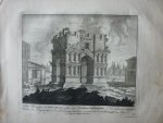 Schenck, Petrus [Pieter Schenk] - Vierkante Verschuilplaats doorgaans genomen voor de Vredetempel van Janus 33. Originele kopergravure.