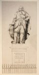Unknown engraver - [Lithography 19th century, Monument to Michiel de Ruyter (1607-1676) in Vlissingen, 1 p.