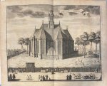 Jan Caspar Philips (1680/1700-1775), after Gerrit van Giessen (1692/3-ca. 1750) - [Antique print, etching, The Hague] DE NIEUWE KERK, published ca. 1735.