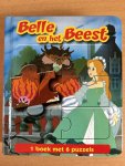  - Belle en de Beest 1 boek met 6 puzzels