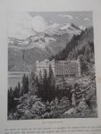 antique print (prent) - Het Giessbach hotel.
