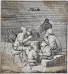 Jacques Dassonville (1619-1670) - Antique print, etching I Taste (Allegorie van smaak), published ca. 1650, 1 p.